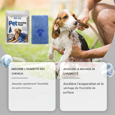 Pet Planet Serviette en microfibres pour animaux de compagnie