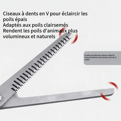 FurryFusion Ciseaux de toilettage pour chien
