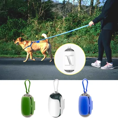 FurryFusion Distributeur de sacs à crottes pour chien  Space Capsule