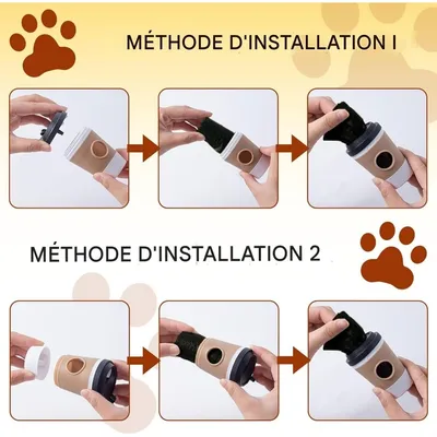 Pet Planet Distributeur De Sacs À Déjections 2 Pièces Design Tasse À Café