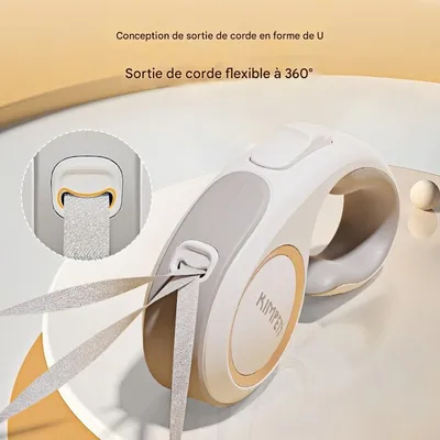 Petopia Corde de traction rétractable de 5m pour chiens et chats