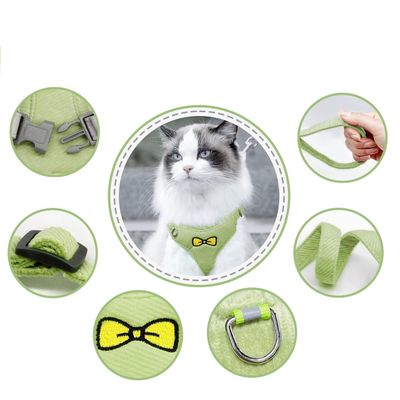 UAMLY Ensemble de laisse pour chat (vert)