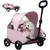 Poussette pour chiens et chats - Pliable, portable, avec auvent