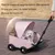 Poussette pour chiens et chats - Pliable, portable, avec auvent