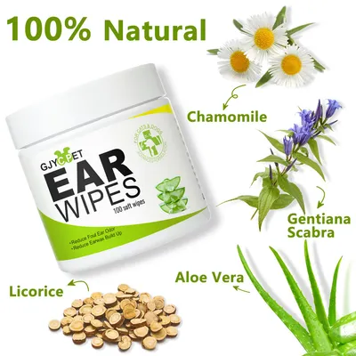 IntiMeg Kit de nettoyage des oreilles pour chiens et chats