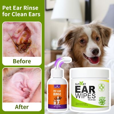 IntiMeg Kit de nettoyage des oreilles pour chiens et chats