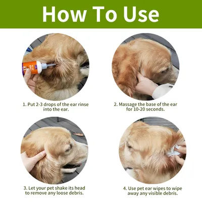 IntiMeg Kit de nettoyage des oreilles pour chiens et chats