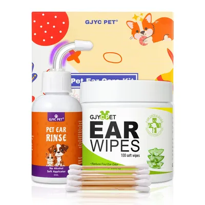 IntiMeg Kit de nettoyage des oreilles pour chiens et chats IntiMeg Kit de nettoyage des oreilles pour chiens et chats