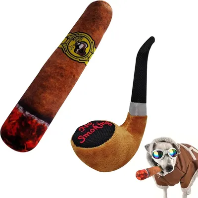 IntiMeg Jouets en peluche pour chiens en forme de cigarette IntiMeg Jouets en peluche pour chiens en forme de cigarette