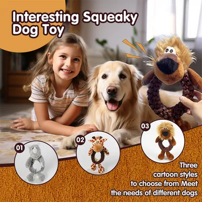 IntiMeg Jouet de Tresse en Corde pour Chien