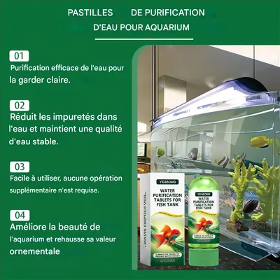 Pet Planet Pastilles de purification d'eau pour aquarium