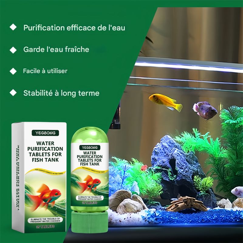 Pet Planet Pastilles de purification d'eau pour aquarium