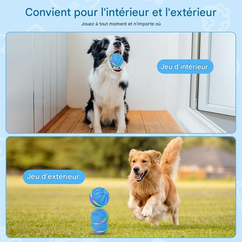IntiMeg Balles pour chien avec lumière LED