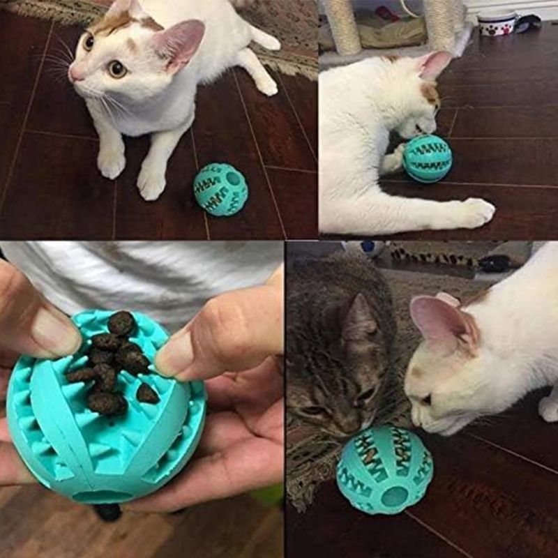 Pet Planet 4 Pièces Balles Friandises Caoutchouc Naturel Chien