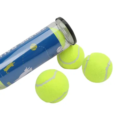 FurryFusion Lot de 3 balles de tennis extensibles pour chien