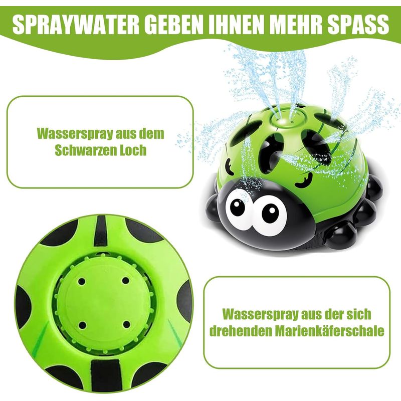 Jouet d'arrosage aquatique rotatif - Portable, pour chiens