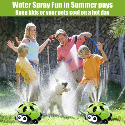 Jouet d'arrosage aquatique rotatif - Portable, pour chiens