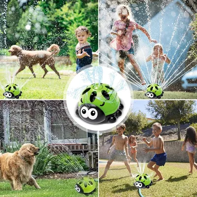 Jouet d'arrosage aquatique rotatif - Portable, pour chiens