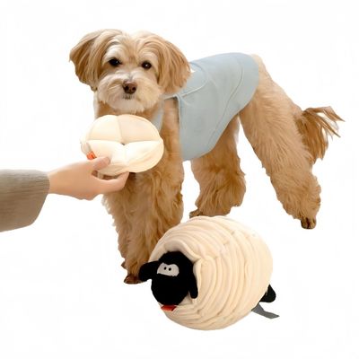 FurryFusion Juguete de peluche de perro oveja
