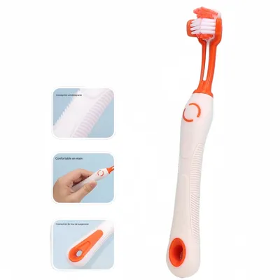 FurryFusion Kit de brosse à dents et de dentifrice pour chien et chat