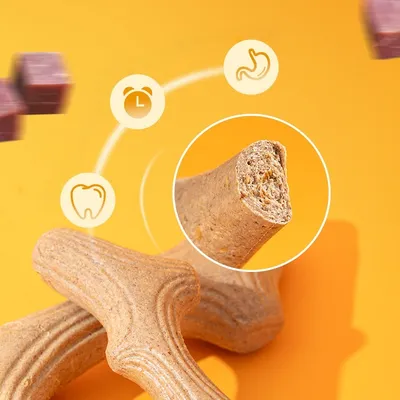 Petopia Os de mâchonner en forme de corne de cerf pour chien