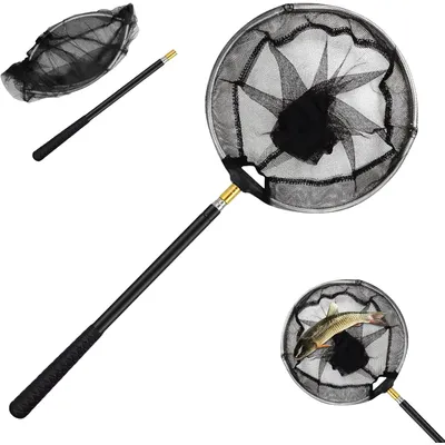 ZENITHMIND télescopique pliable portable Filet de pêche Épuisette