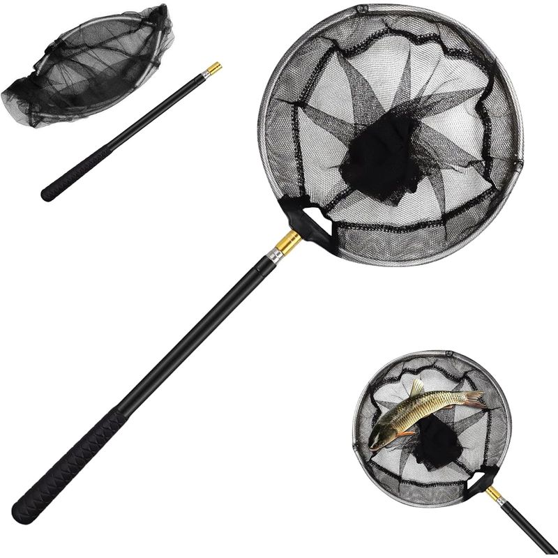 ZENITHMIND télescopique pliable portable Filet de pêche Épuisette