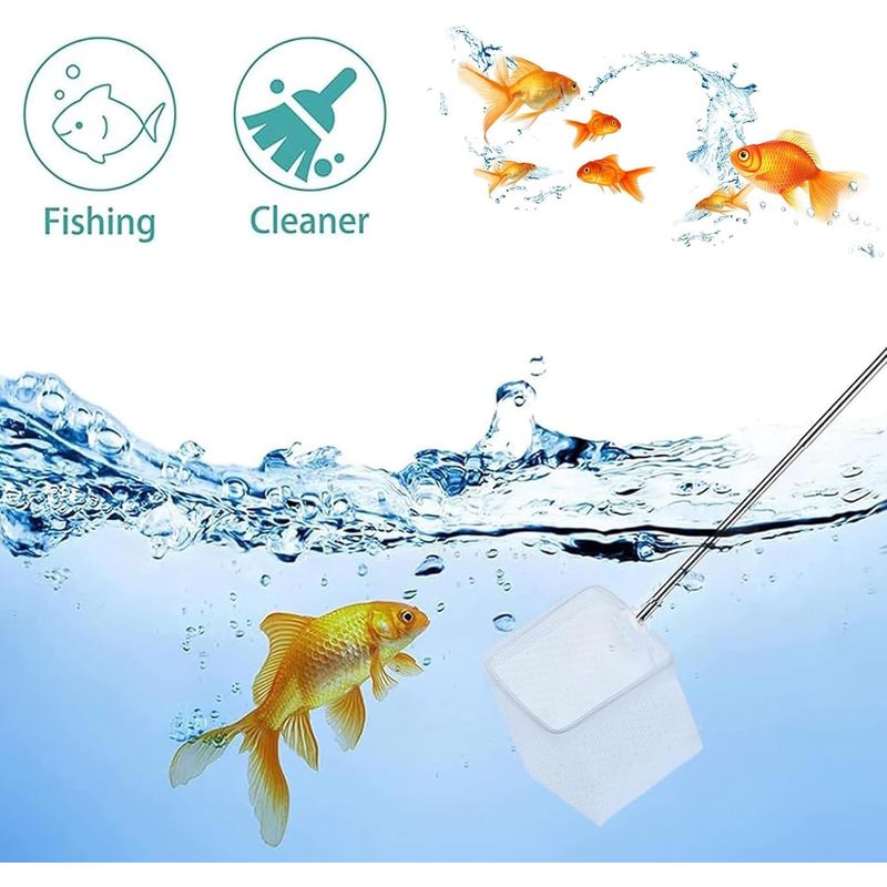 ZENITHMIND Filet pour d'aquarium Mini Réglable Télescopiques (2)