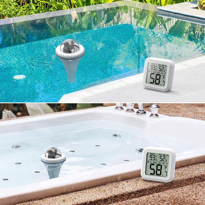 ZENITHMIND Thermomètre de piscine Thermomètre à piscine flottante