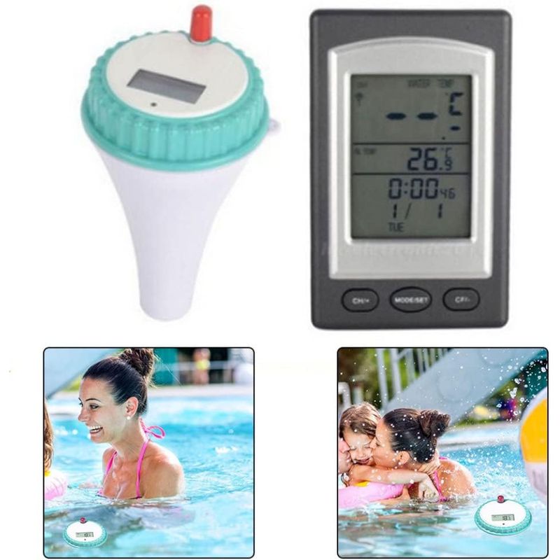 ZENITHMIND Thermomètre de Piscine sans Fil à Distance avec
