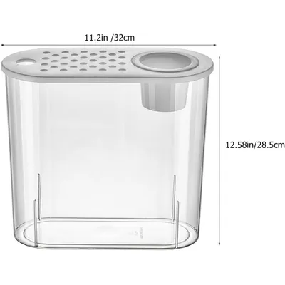 ZENITHMIND Aquarium en Plastique pour Bureau Petit Aquarium Portable