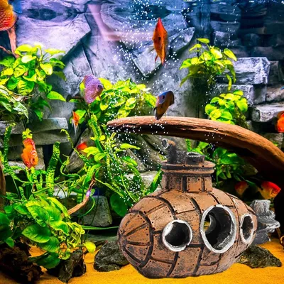 ZENITHMIND Sous-Marin Aquarium Decoration,pour aquarium pour Betta