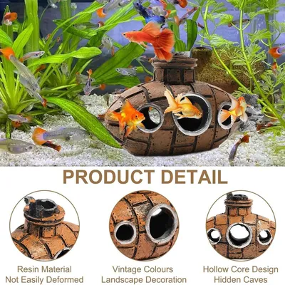 ZENITHMIND Sous-Marin Aquarium Decoration,pour aquarium pour Betta