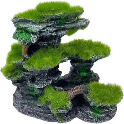 ZENITHMIND Aquarium Vue sur Pierre résine Aquarium décoration grottes