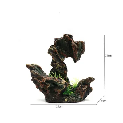 ZENITHMIND Aquarium Cachette D'aquarium Aquarium Montagne Vue Pierre