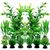 ZENITHMIND 10PCS Aquarium Decoration Plante,Plantes Artificielle Aquarium