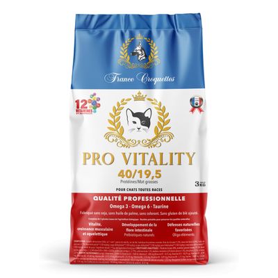 france croquettes pour chat adulte pro vitality 40/19,5