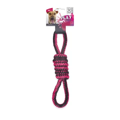 M-PETS - TWIST Node Pink, Yellow & Blue Cotton rope