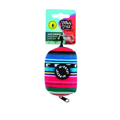 M-PETS URBANSTYLE Distributeur de sacs à déchets Jazz Stripes