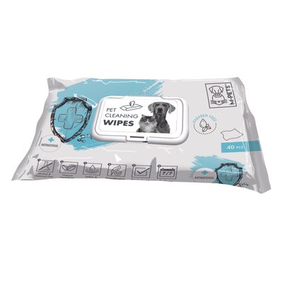 M-PETS - Pet Cleaning Lingettes Anti-Bacterien - 15 x 20 cm - 40 pcs