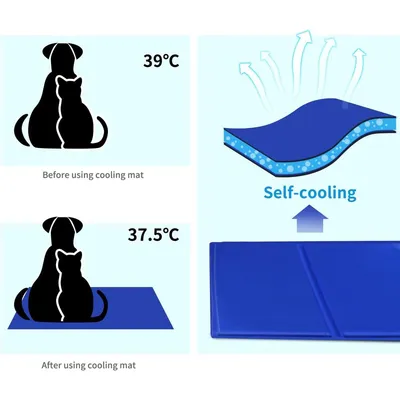 ZENITHMIND Tapis de refroidissement pour chien, été, 50 * 40 cm ZENITHMIND Tapis de refroidissement pour chien, été, 50 * 40 cm