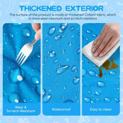 ZENITHMIND Tapis réfrigéré chien chat, gel non toxique, 90x50 cm