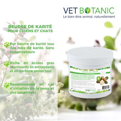 BEURRE DE KARITE - Soin nourrissant pour le chien et le chat