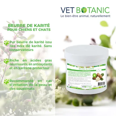 BEURRE DE KARITE - Soin nourrissant pour le chien et le chat