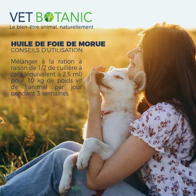 HUILE DE FOIE DE MORUE - Vitalité et mue chiens et chats