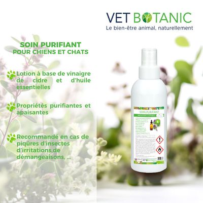 SOIN PURIFIANT - Irritations cutanées chiens et chats