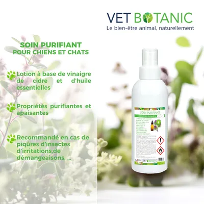 SOIN PURIFIANT - Irritations cutanées chiens et chats