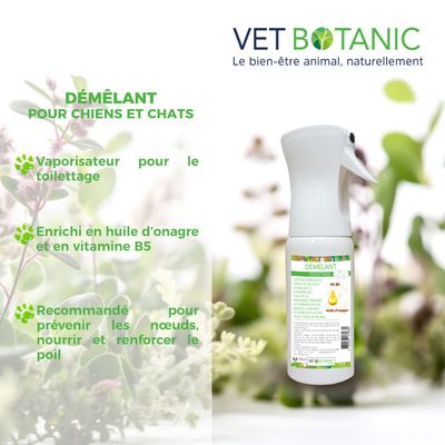 DEMELANT ENRICHI EN HUILES VEGETALES - Toilettage du chien et du chat
