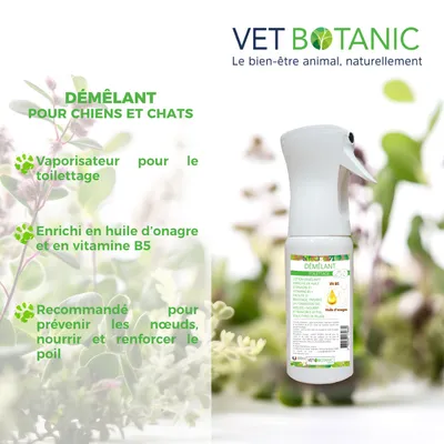DEMELANT ENRICHI EN HUILES VEGETALES - Toilettage du chien et du chat