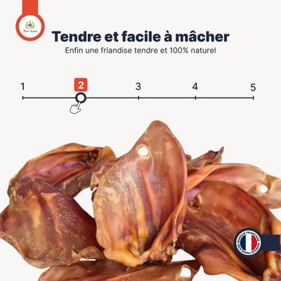 France Croquettes - Friandise Chien - Oreilles de Porc XXL